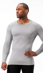 img 3 attached to Ultimate Performance: DEVOPS 2 Pack Men's Thermal Long Sleeve Compression Shirts