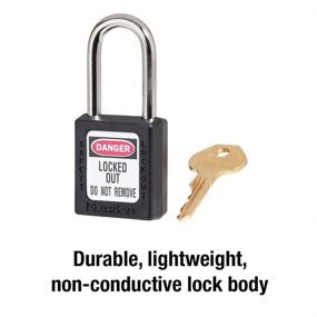 img 2 attached to Black Safety Padlock for 🔒 Lockout Tagout – Master Lock 410BLK