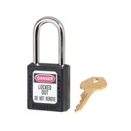 black safety padlock for 🔒 lockout tagout – master lock 410blk logo
