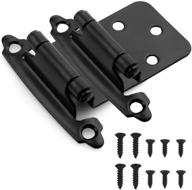 💡 enhanced self closing cabinet hinges - 50 pcs overlay matt black with upgraded screws by double elite logo