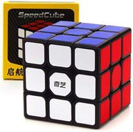 enhance your cubing skills with fundimension qiyi sail w 3x3 black stickerd speed cube logo
