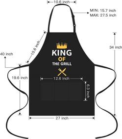 img 2 attached to Funny Grilling Aprons Men Thanksgiving