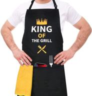 funny grilling aprons men thanksgiving logo