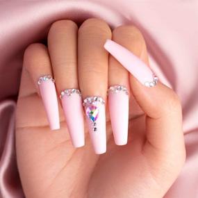 img 1 attached to 💎 Enhance Your Nail Art with Beetles Gel Polish Rhinestones: Crystal Glass AB Gems (120 + 3456 Pcs) - Perfect for Gel, Dip & Acrylic Powder with Nail Rhinestone Glue and Brush