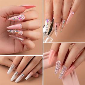 img 3 attached to 💎 Enhance Your Nail Art with Beetles Gel Polish Rhinestones: Crystal Glass AB Gems (120 + 3456 Pcs) - Perfect for Gel, Dip & Acrylic Powder with Nail Rhinestone Glue and Brush