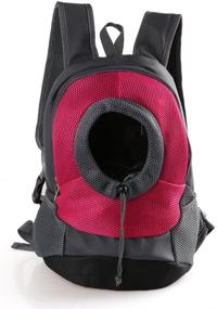 img 4 attached to 🐾 Adjustable RC GearPro Portable Pet Carrier Backpack with Head Out Design - Ideal for Traveling, Hiking, and Camping with Cats and Dogs