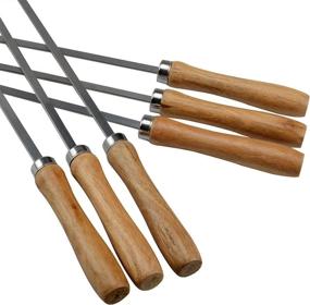img 2 attached to NAJMECHOY 6 Piece Skewers Barbecue Stainless