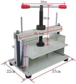 img 1 attached to 📚 INTBUYING A4 Steel Notes Invoice Bookbinder Press: Efficient Tool for Flattening Financial Receipts and Papermaking Machine