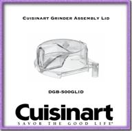 🔳 cuisinart dgb-500glid clear grinder assembly lid – premium replacement part логотип