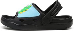 img 2 attached to 🦖 Lightweight Dinosaur Slippers for Boys by INMINPIN - Boys' Shoes