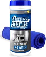 🧼 highly efficient stainless steel wipes – pack of 40 logo