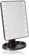 💄 ideaworks-lighted makeup mirror-extra large mirror with 16 led lights for makeup, plucking, & other facial beauty routines-rotating mirror-magnifying option-built-in tray-battery operated логотип