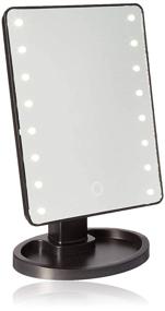 img 1 attached to 💄 Ideaworks-Lighted Makeup Mirror-Extra Large Mirror with 16 LED Lights for Makeup, Plucking, & Other Facial Beauty Routines-Rotating Mirror-Magnifying Option-Built-in Tray-Battery Operated