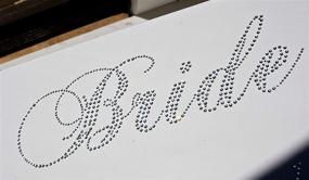 img 2 attached to 💎 Set of 5 Wedding Rhinestone Iron On Transfers - (1 Bride, 1 Maid of Honor, 3 Bridesmaids)