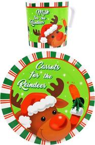 img 3 attached to Cookies Santa Plate Mug Melamine