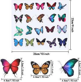 img 1 attached to Декорации бабочек против столкновения с бабочками без клея