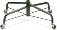 🌲 national tree 32" folding stand with rolling wheels for 9-10ft trees, 1.25-inch pole (fts-32r-1) логотип