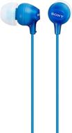 🎧 sony mdrex15lp blue in-ear earbud headphones logo