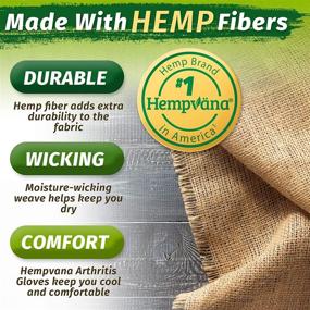 img 1 attached to 🧤 Hempvana Arthritis Gloves: Compression Gloves for Men & Women, made with Hemp Plant Fibers, Fingerless Gloves for Wrist & Hands, Size S/M