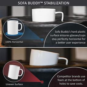 img 1 attached to 🛋️ MOOKUNDY - Introducing Sofa Buddy - Ultimate Couch Cup Holder, Couch Caddy, Couch Coaster, Sofa Cup Holder. The Must-Have Couch Accessory for Convenience