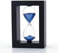 ⏳ classic 20-minute hourglass timer with wood frame: time in style logo