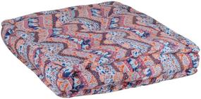 img 2 attached to Cotton Floor Cushion 16X16 Multicolor Bedding