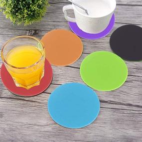 img 3 attached to Get A Grip with Dayree's 8 Pcs Rubber Jar Gripper Pads in 8 Vibrant Colors!