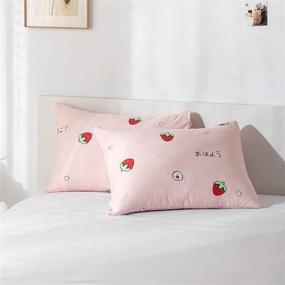 img 4 attached to Enjoylife Quality Strawberry Pillowcases Standard