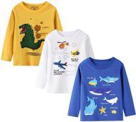 hileelang toddler t shirts: comfortable crewneck pullover for boys' clothing logo