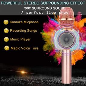 img 3 attached to 🎤 Bluetooth Rechargeable Microphone: Perfect for Christmas Karaoke!