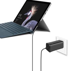 img 3 attached to 💻 Black Surface Pro Charger 44W/65W - Laptop Power Supply 15V 2.58A/4A for Microsoft Surface Pro 6, Pro 4, Pro 3, Surface Laptop 2, Surface Pro, Surface Go, and Surface Book