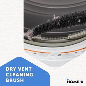 img 3 attached to 🔥 Home-X Dryer Vent Cleaning Brush: Ultimate Lint-Cleaner Tool for Pristine Dryer Vents and Laundry Room Cleaning