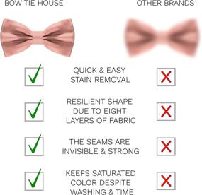 img 2 attached to 👔 Boys' Classic Pre-Tied House Bow Ties - Accessorize with Style