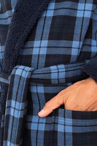 img 1 attached to John Christian Bonded Fleece Check: Stay Warm and Stylish!