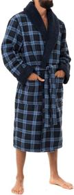 img 3 attached to John Christian Bonded Fleece Check: Stay Warm and Stylish!