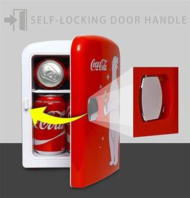 img 2 attached to 🥤 Coca Cola KWC4 KWC4B Mini Fridge - Red/White, 4 Liters - Polar Bear Design