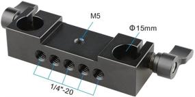 img 3 attached to 💪 Enhanced CAMVATE 15mm Rod Clamp Railblock for DSLR 15mm Rail Rig Rod Support System - Upgrade Your Filmmaking Setup!