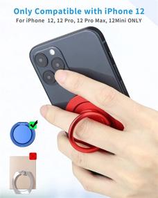 img 2 attached to 📱 SUPERONE Mag Ring Holder съемный для iPhone серии 13/12 и магнитных чехлов [совместим с беспроводной зарядкой]