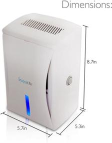 img 3 attached to SereneLife Upgraded Electronic Air Dehumidifier - Efficient Moisture 🌬️ Control & Odor Eliminator for Rooms up to 1600 Cu Ft