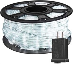 img 1 attached to 🌲 100 Feet White 720 LED Rope Lights - Low Voltage Waterproof Outdoor & Indoor Lighting for Trees, Bridges, Eaves, Pool, and Weddings