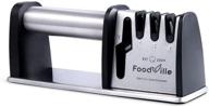 🔪 foodville ks03: ultimate kitchen knife sharpener for scissors, pocket knives & hunting knives - heavy duty stainless steel handle - sharpen all straight blades effortlessly logo