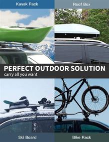 img 3 attached to 🚗 FengYu Roof Rack Cross Bars: Heavy-Duty Aluminum Crossbars for 2014-2021 Jeep Cherokee - Ideal for Carrying Kayaks, Skis, Baskets, and Luggage