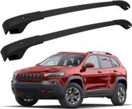 🚗 fengyu roof rack cross bars: heavy-duty aluminum crossbars for 2014-2021 jeep cherokee - ideal for carrying kayaks, skis, baskets, and luggage logo