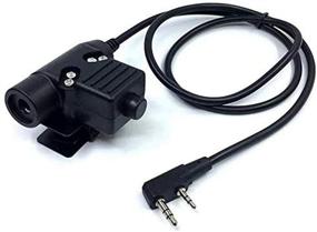 img 4 attached to 📞 Push to Talk U94 Military Adapter 2 Pin 7.0mm Plug for Kenwood/Baofeng Radio