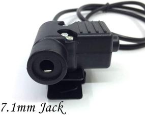 img 3 attached to 📞 Push to Talk U94 Military Adapter 2 Pin 7.0mm Plug for Kenwood/Baofeng Radio