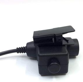 img 1 attached to 📞 Push to Talk U94 Military Adapter 2 Pin 7.0mm Plug for Kenwood/Baofeng Radio