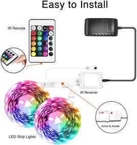 img 1 attached to Enhance Your Bedroom with Dalattin 100ft Smart LED Light Strips: App Control, Remote, Music Sync, and Color Changing Lights!