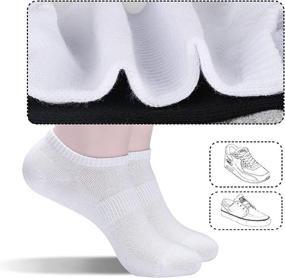 img 1 attached to 🧦 6-Pack of Corlap Women's Athletic Low Cut Ankle Socks - Breathable Running Socks