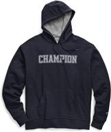 stay warm and cozy with the champion powerblend fleece pullover hoodie logo