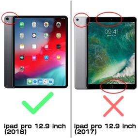 img 3 attached to 📱 SUPCASE UB Pro Series Case for iPad Pro 12.9 2018, Supports Apple Pencil Charging with Built-in Screen Protector, Full-Body Rugged Kickstand Protective Case for iPad Pro 12.9 2018 Release (Black)